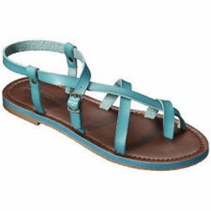Mossimo Supply Co. teal sandals size 11